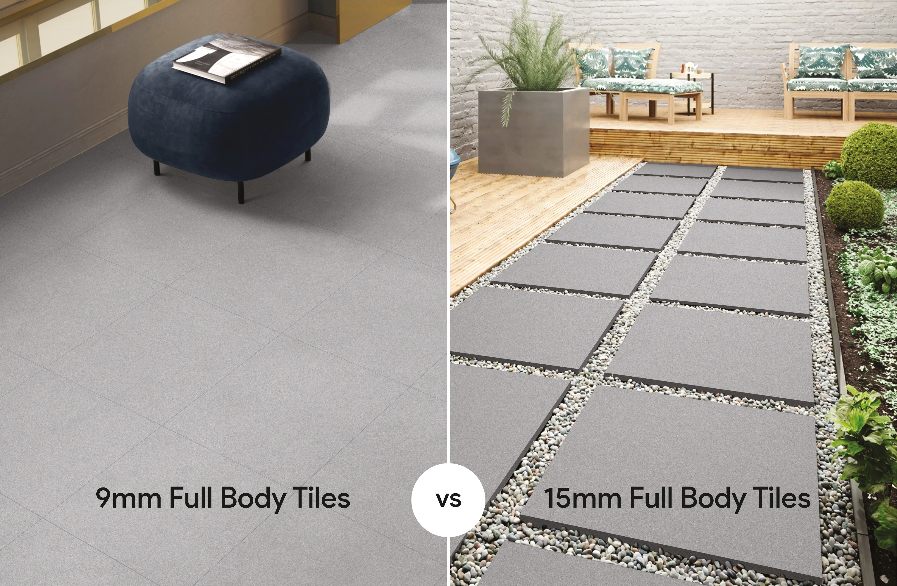 9mm Full Body Tiles vs 15mm Full Body Tiles: Which One Should You Choose?