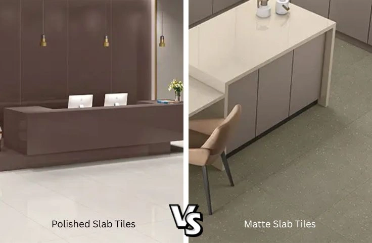 Choosing the Right Finish for Slab Tiles: Polished or Matte